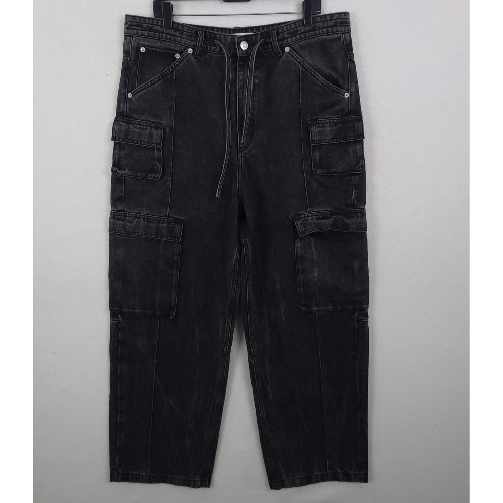 Kith Zane Denim Cargo Pant Ryder Distressed Size 36 Pockets Relaxed HipHop